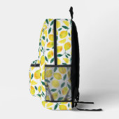 Sac À Dos Imprimé Motif citron jaune aquarelle (Droite)