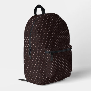 Sac À Dos Imprimé Motif classique à pois, Marron, Pois bohèmes