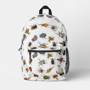 Sac À Dos Imprimé Motif coloré de bugs et de coléoptères Vintages