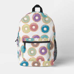 Sac À Dos Imprimé Motif coloré Pastel Donuts & Sprinkings