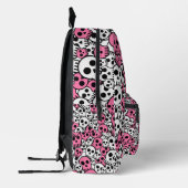 Sac À Dos Imprimé Motif crâne gothique rose Imprimer (Gauche)