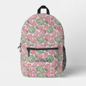 Sac À Dos Imprimé Motif croquis de pastèque (Recto)