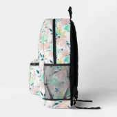 Sac À Dos Imprimé Motif d'aquarelle florale (Droite)