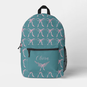 Sac À Dos Imprimé Motif d'arc rose aquarelle