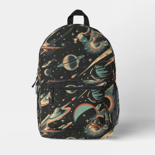 Sac À Dos Imprimé Motif d'astronaute Sci-Fi à carreaux