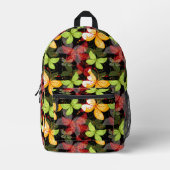 Sac À Dos Imprimé Motif d'automne foncé (Recto)