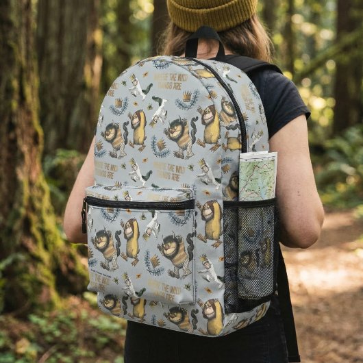 Sac À Dos Imprimé Motif d'aventure de créatures sauvages de livre d'
