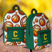 Motif de basket-ball vert 