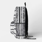 Sac À Dos Imprimé Motif de BATIK moderne (Droite)