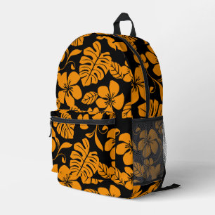 SAC À DOS IMPRIMÉ MOTIF DE BIKINI ROSE EN NOIR/ORANGE
