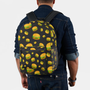 Sac À Dos Imprimé Motif de burger délicieux et amusant