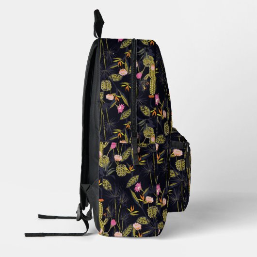 Sac À Dos Imprimé Motif de cactus nocturne d'été foncé (Gauche)