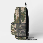 Sac À Dos Imprimé Motif de camouflage numérique vert (Droite)