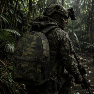 Sac À Dos Imprimé Motif de camouflage tactique Fantôme de la jungle