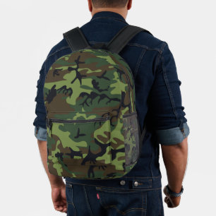 Sac À Dos Imprimé Motif de camouflage vert, motif militaire, armée