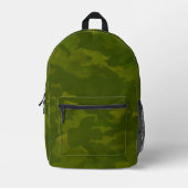Sac À Dos Imprimé Motif de camouflage vert olive (Recto)