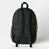 Sac À Dos Imprimé Motif de camouflage vert olive (Verso)