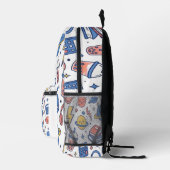Sac À Dos Imprimé Motif de campus Doodleverse (Droite)