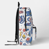 Sac À Dos Imprimé Motif de campus Doodleverse (Gauche)