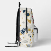 Sac À Dos Imprimé Motif de cartable pour enfants de fusée spatiale d (Gauche)
