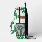 Sac À Dos Imprimé Motif de champignons verts (Droite)