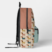 Sac À Dos Imprimé Motif de chandail confortable pour teckel (Gauche)