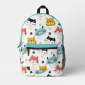 Sac À Dos Imprimé Motif de chats amusants (Recto)