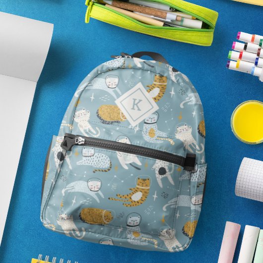 Sac À Dos Imprimé Motif de chats de l'espace