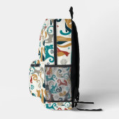 Sac À Dos Imprimé Motif de chats géométriques Abstrait (Droite)