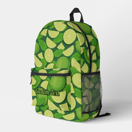 Sac À Dos Imprimé Motif de chaux (Coin arrière droit)