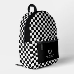 Sac À Dos Imprimé Motif de chèque personnalisé Médecin Médicale Infi