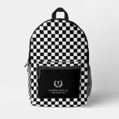 Sac À Dos Imprimé Motif de chèque personnalisé Médecin Médicale Infi (Recto)