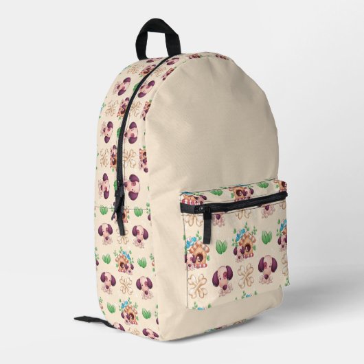 Sac À Dos Imprimé Motif de chien adorable (Coin arrière gauche)