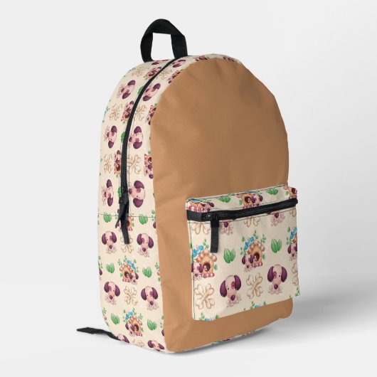 Sac À Dos Imprimé Motif de chien adorable (Coin arrière gauche)