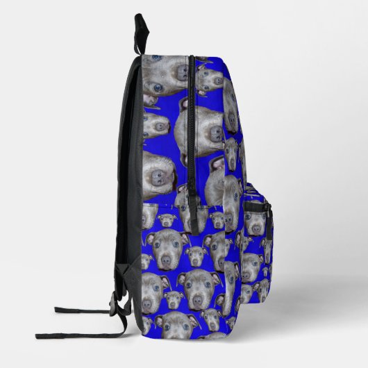 Sac À Dos Imprimé Motif de chiot Staffy Bull Terrier, (Gauche)