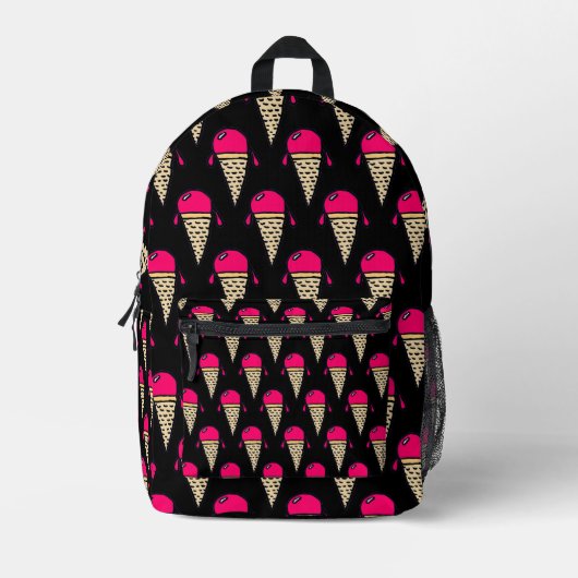 Sac À Dos Imprimé Motif de cône de glace (Recto)