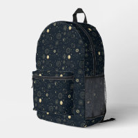 Motif de constellation d'étoile d'or bleu minuit