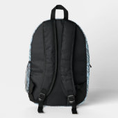 Sac À Dos Imprimé Motif de crosshatch gris Trombone (Verso)