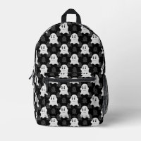 Motif de design d'impression noir blanc Ghost