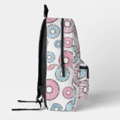 Sac À Dos Imprimé Motif De Donuts, Donuts Roses, Donuts Bleus (Gauche)