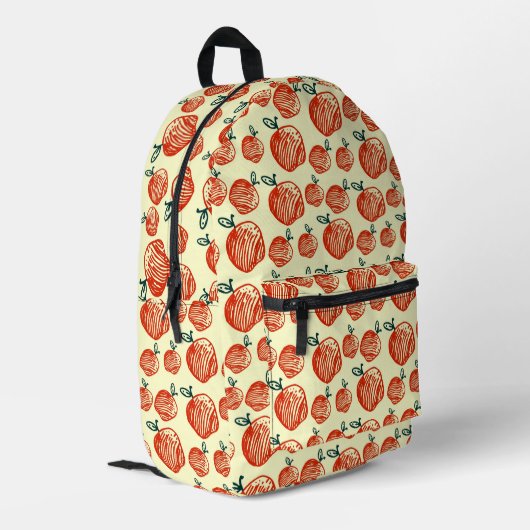 Sac À Dos Imprimé Motif de doodle Red Apples (Coin arrière gauche)