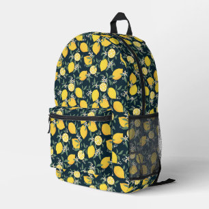 Sac À Dos Imprimé Motif de feuille jaune citron