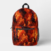 Sac À Dos Imprimé Motif de flamme (Recto)
