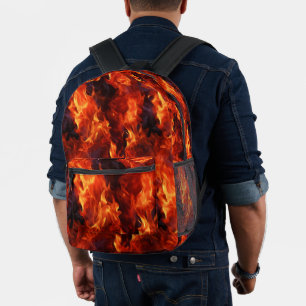 Sac À Dos Imprimé Motif de flamme