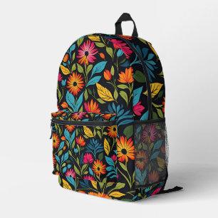 Sac À Dos Imprimé Motif de fleurs colorées
