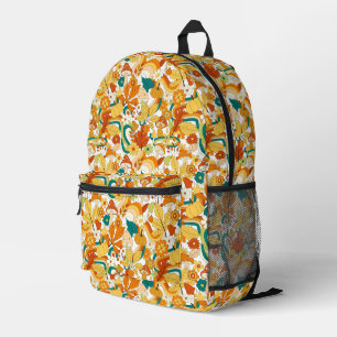 Sac À Dos Imprimé Motif de fleurs de champignons Super rétro