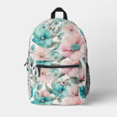 Sac À Dos Imprimé Motif de fleurs et de papillons (Recto)