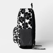 Sac À Dos Imprimé Motif de fleurs - noir et blanc (Droite)