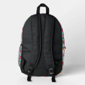 Sac À Dos Imprimé Motif de fleurs peintes (Verso)