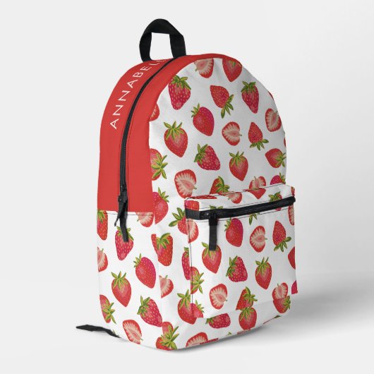 Sac À Dos Imprimé Motif de fraises (Coin arrière gauche)
